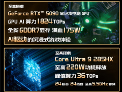 游戏本！微星泰坦18 Ultra AI/龙魂典藏版发布：满血RTX 5090、96GB大内存